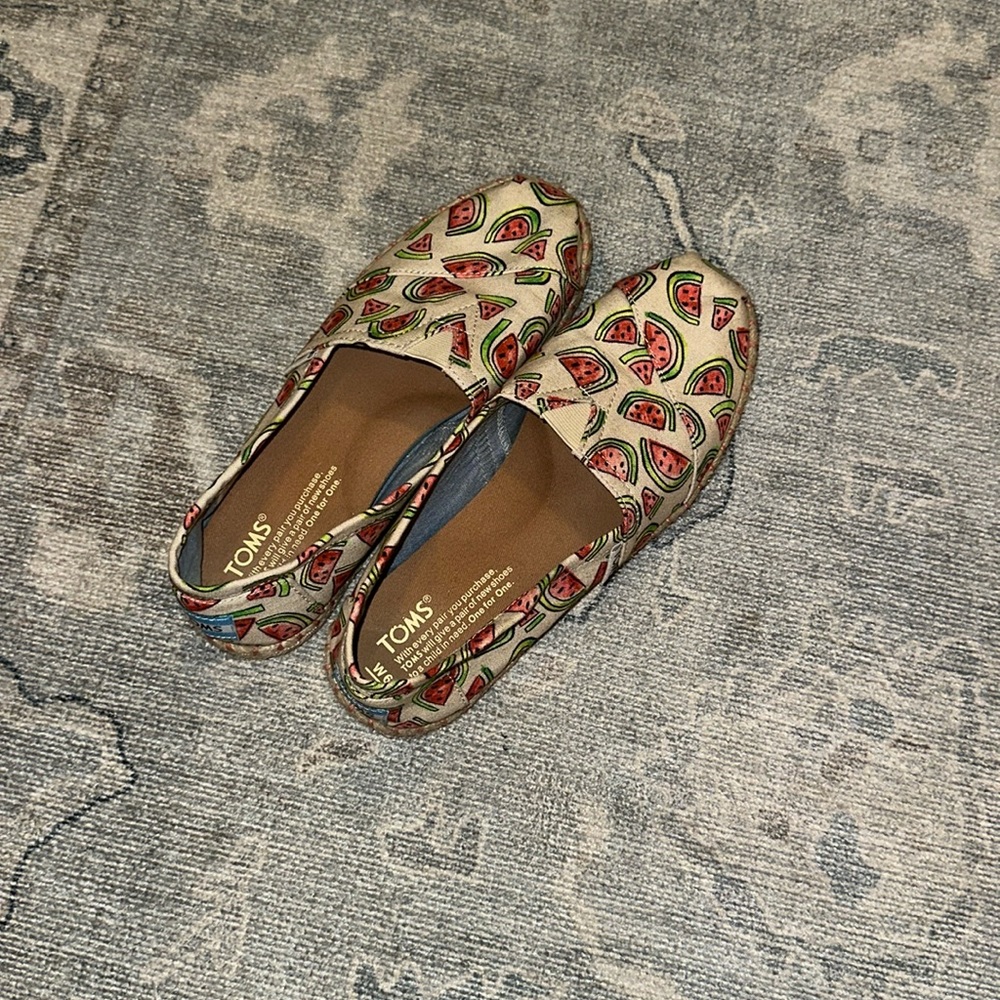 Watermelon Toms - Size 6